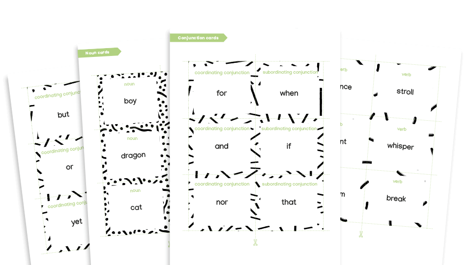 image of Year 3 Conjunctions Sentence Builder Game – KS2 Grammar Games