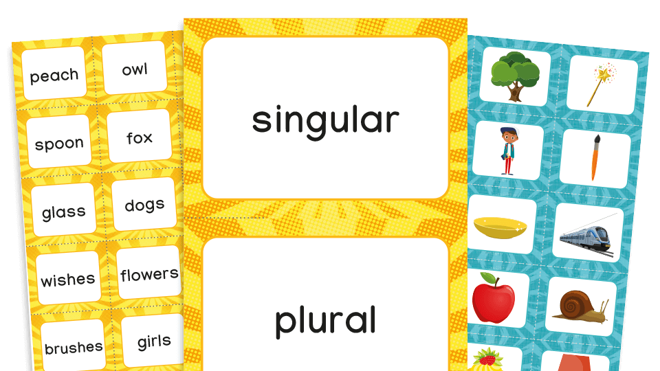 image of Year 1 Plural Nouns Make a Match – KS1 Grammar Games