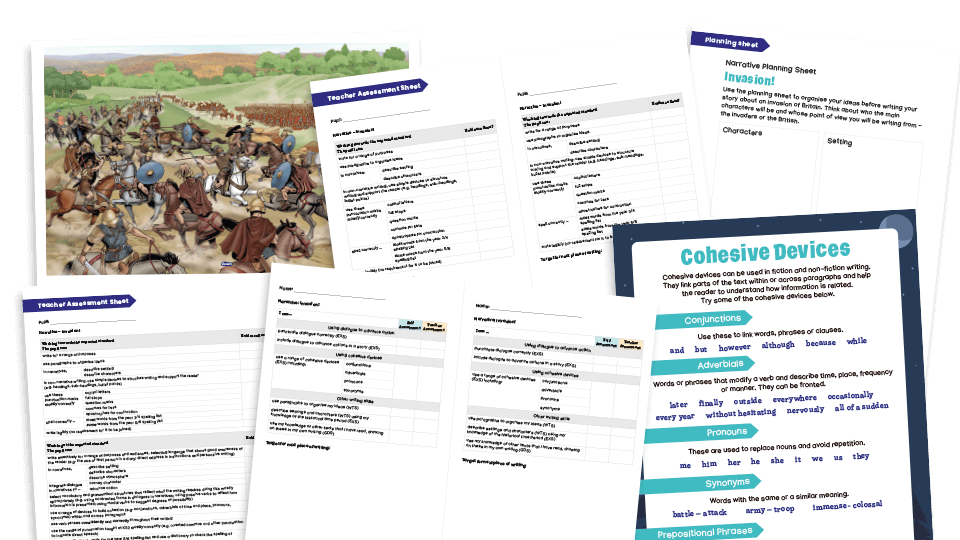 image of Year 6 SATS Writing Evidence: A Narrative (Invasion Story) – Teacher Assessment Framework KS2