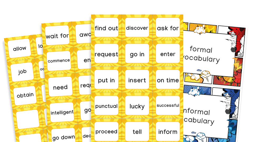image of Y6 Formal and Informal Language Make a Match - KS2 Grammar Games