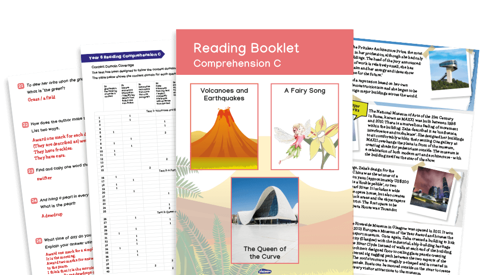 image of KS2 SATs Reading Assessment Practice Pack - Set C