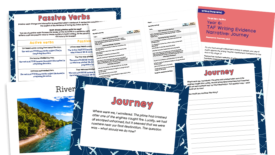 Year 6 SATS Writing Evidence: Narrative Journey Story – Teacher Assessment Framework KS2