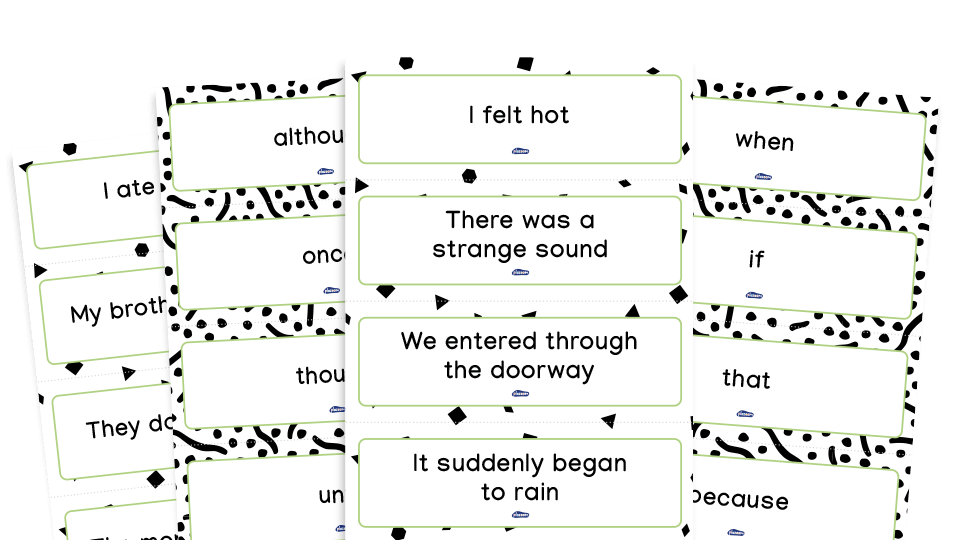 image of Year 3 Subordinating Clauses KS2 Sentence Game –  Grammar Games