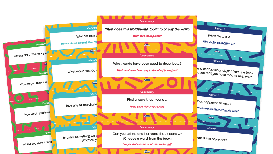 KS1 Fiction Reading Comprehension Question Cards