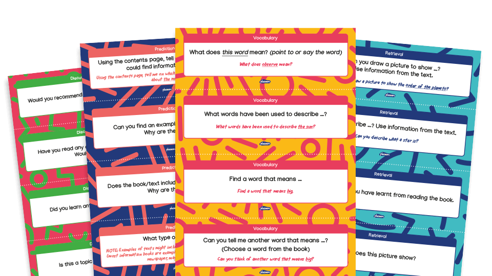 image of KS1 Non-fiction Reading Comprehension Question Cards