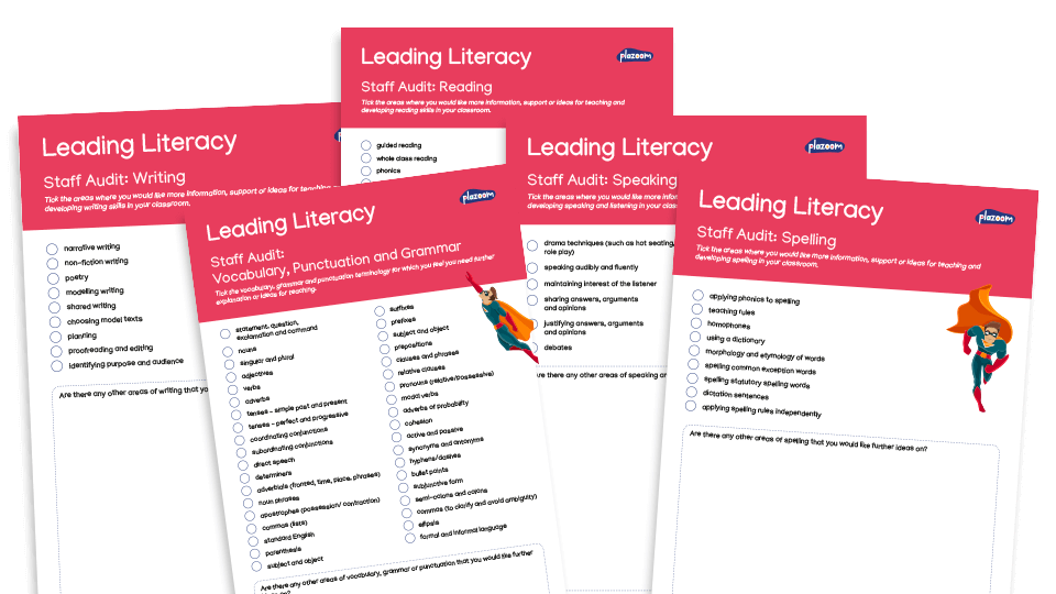 image of KS1/KS2 Literacy Teaching Skills Audit for Staff