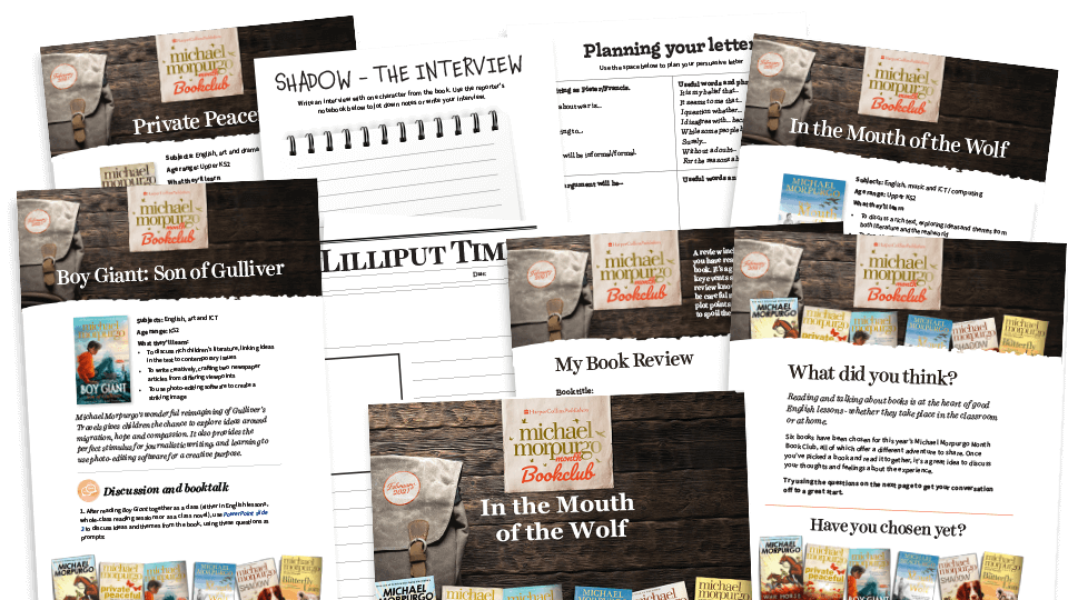 image of Michael Morpurgo Month 2021 – KS2 6-Lesson Writing Pack