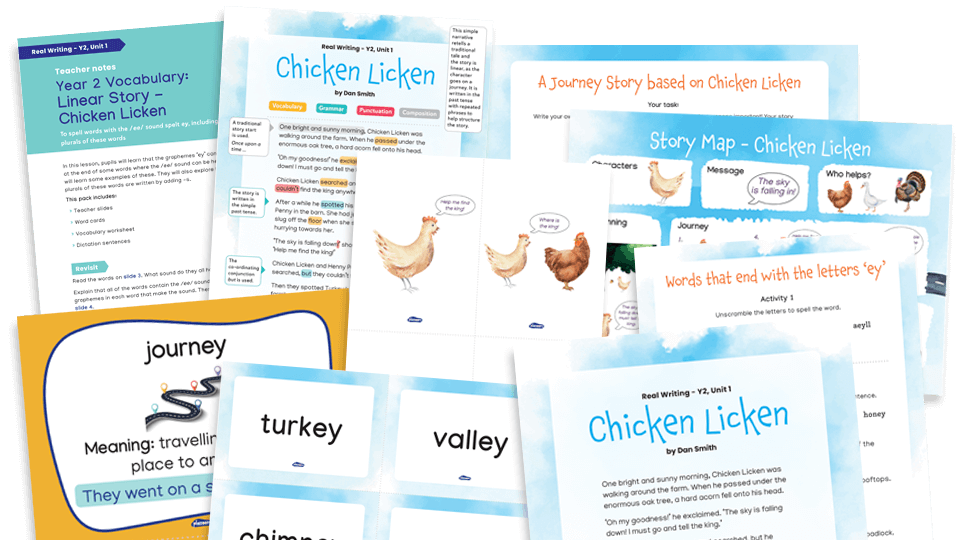 image of Year 2 Model Text Resource Pack 1: Chicken Licken (Narrative; journey stories)