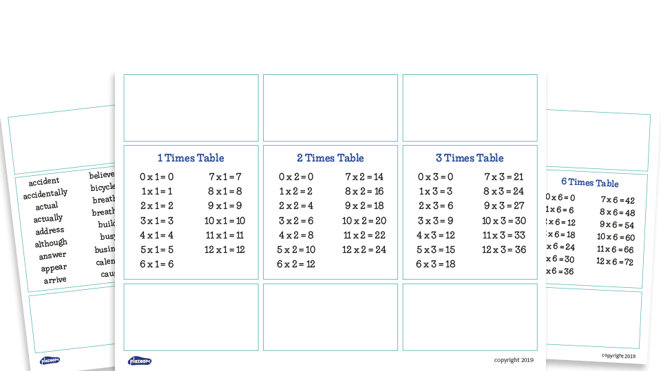image of Maths and English KS1 and KS2 – ‘Never Ending Card’ Revision Tool