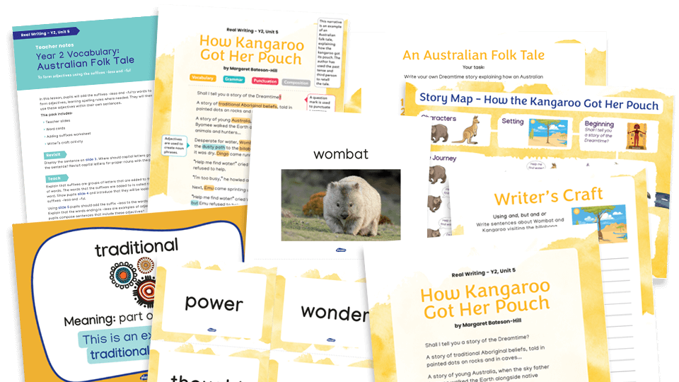 image of Year 2 Model Text Resource Pack 5: How Kangaroo Got Her Pouch (Narrative, Geography)