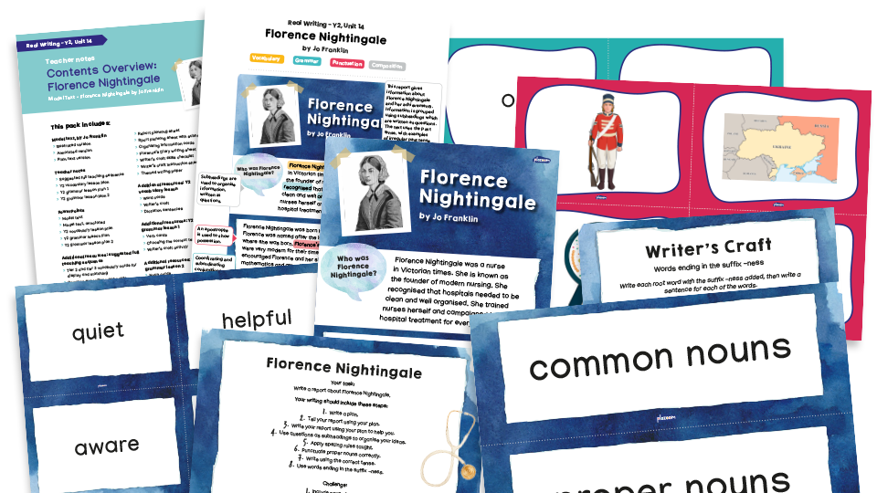 image of Year 2 Model Text Resource Pack 14: Florence Nightingale (Recount; History)