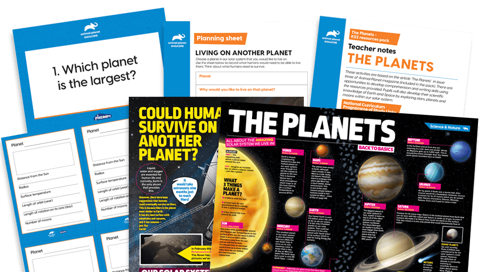 image of The Planets – UKS2 Comprehension and Writing Activities Pack