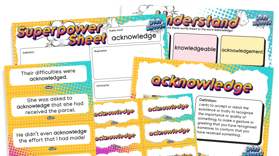 image of Word Whoosh - Tier 2 Vocabulary Pack: Year 6 - Spring 1
