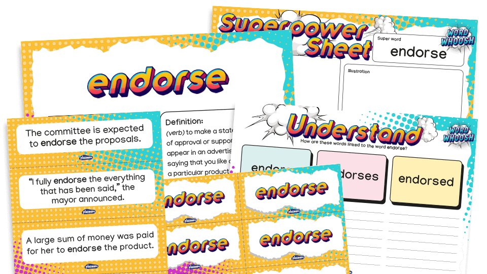 image of Word Whoosh - Tier 2 Vocabulary Pack: Year 6 greater depth - Spring 1