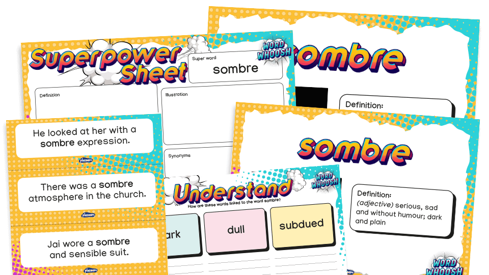 image of Word Whoosh - Tier 2 Vocabulary Pack: Year 6 greater depth - Spring 2