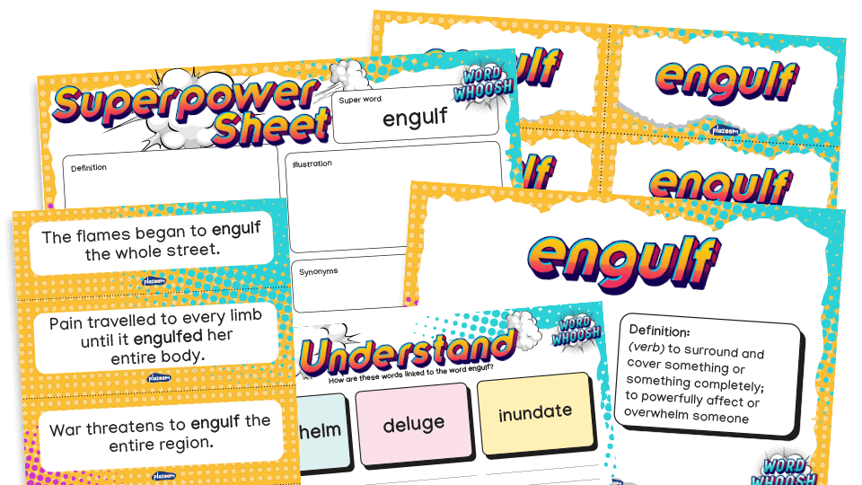 image of Word Whoosh - Tier 2 Vocabulary Pack: Year 6 greater depth - Summer 1