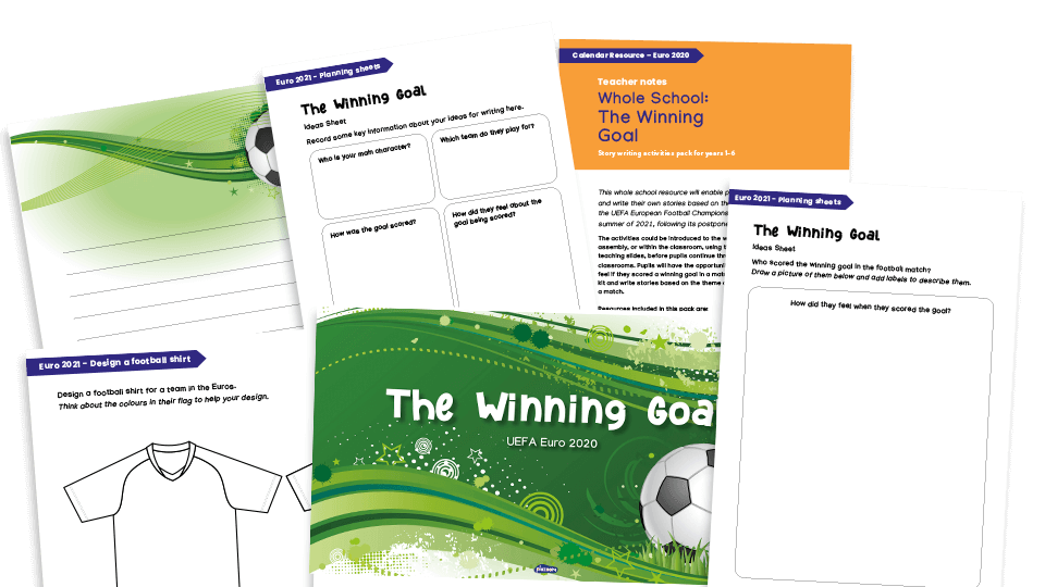 image of The Winning Goal! – Euro 2020 writing resources for KS1 and KS2