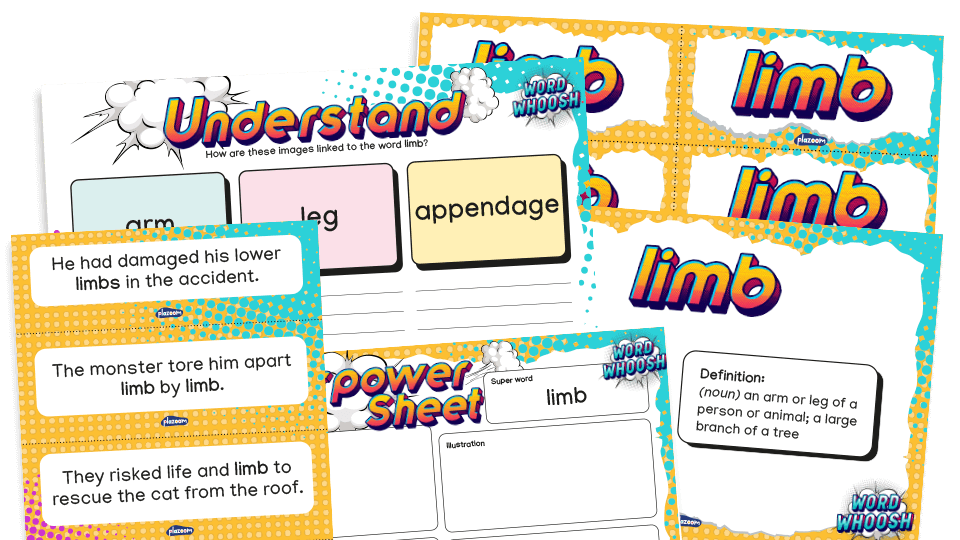 image of Word Whoosh - Tier 2 Vocabulary Pack: Year 4 - Spring 2