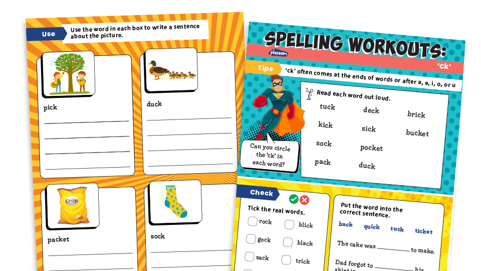 image of Year 1 ck: KS1 Spelling Worksheets