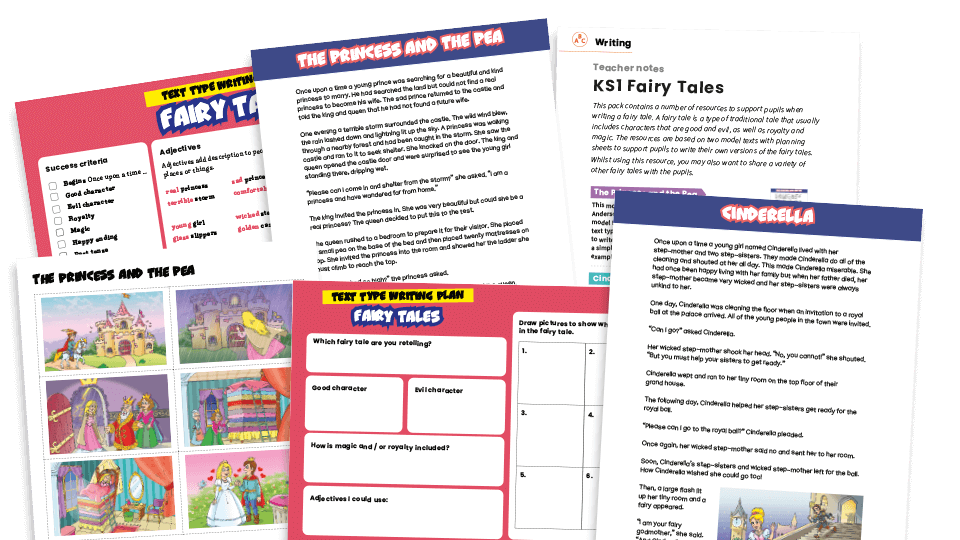image of Fairy Tales - KS1 Text Types: Writing Planners and Model Text