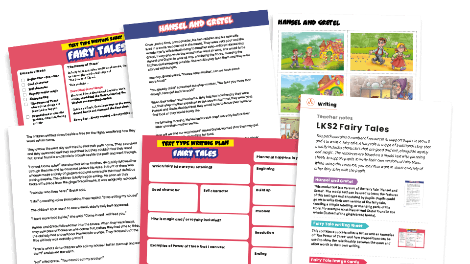 image of Fairy Tales - LKS2 Text Types: Writing Planners and Model Text