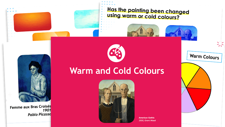 image of Primary Art Ideas: Warm And Cold Colours Lesson Pack