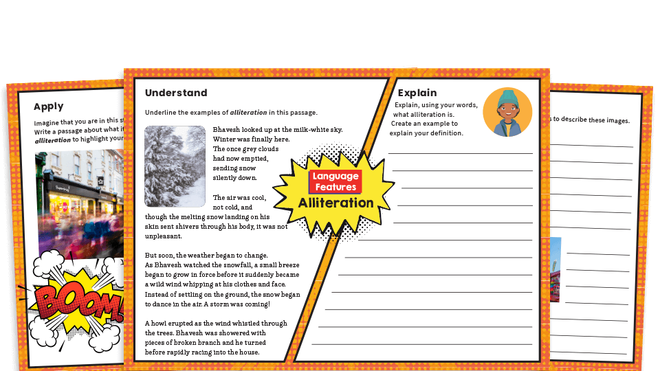 image of Alliteration KS2 SPaG Worksheets