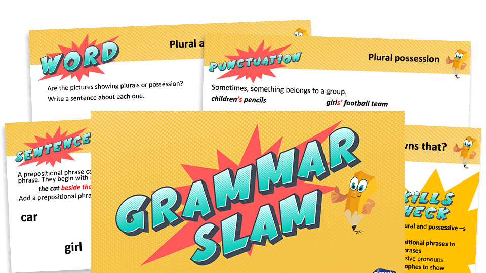 image of Year 4 Grammar Slam - Set C: Daily Grammar Revision and Practice Activities