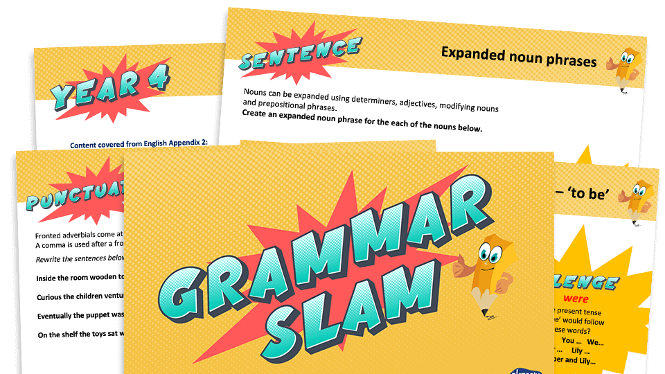 image of Year 4 Grammar Slam - Set F: Daily Grammar Revision and Practice Activities