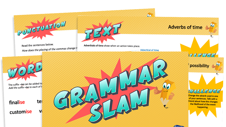 Year 5 Grammar Slam - Set A: Daily Grammar Revision and Practice Activities