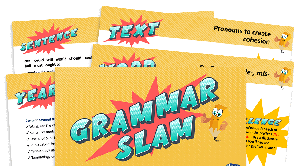 image of Year 5 Grammar Slam - Set D: Daily Grammar Revision and Practice Activities