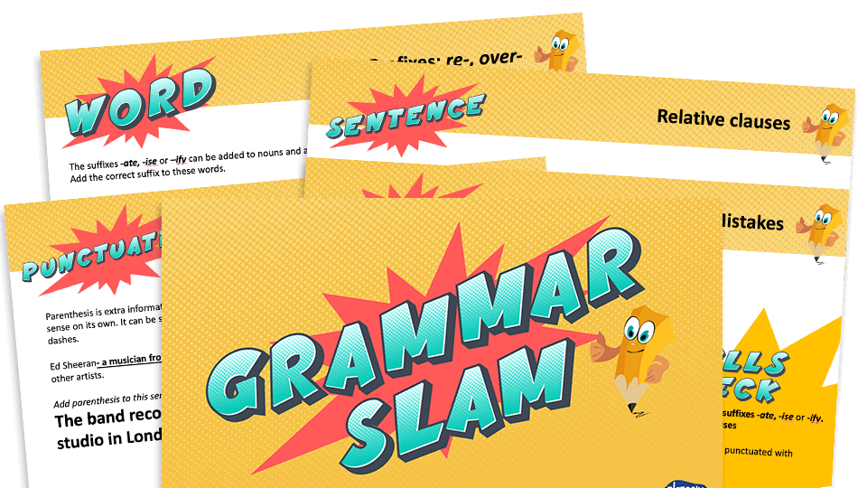 image of Year 5 Grammar Slam - Set F: Daily Grammar Revision and Practice Activities