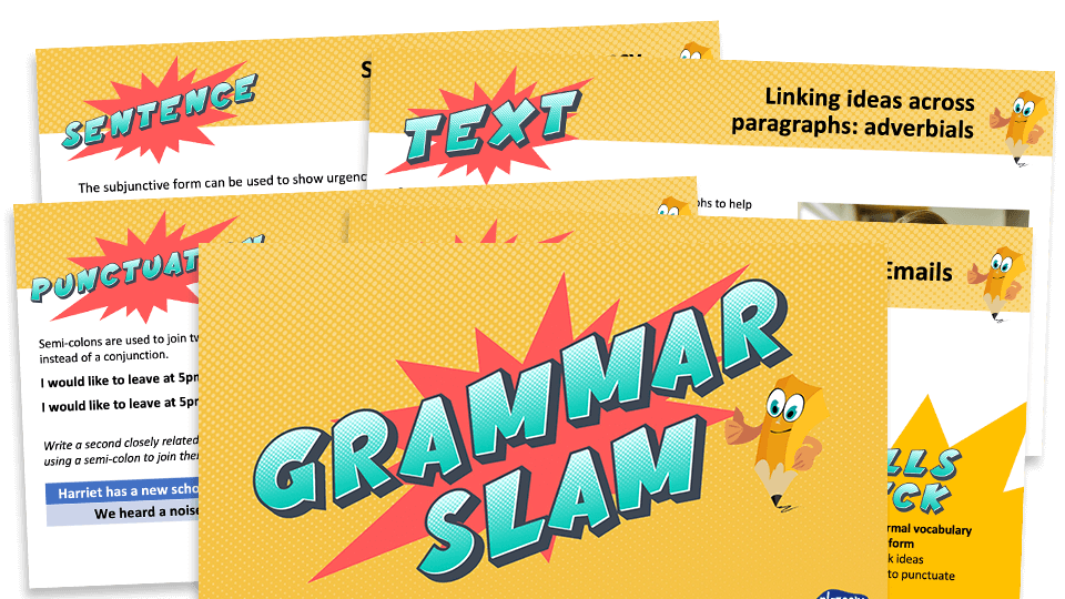 image of Year 6 Grammar Slam - Set C: Daily Grammar Revision and Practice Activities