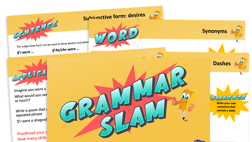 image of Year 6 Grammar Slam - Set E: Daily Grammar Revision and Practice Activities