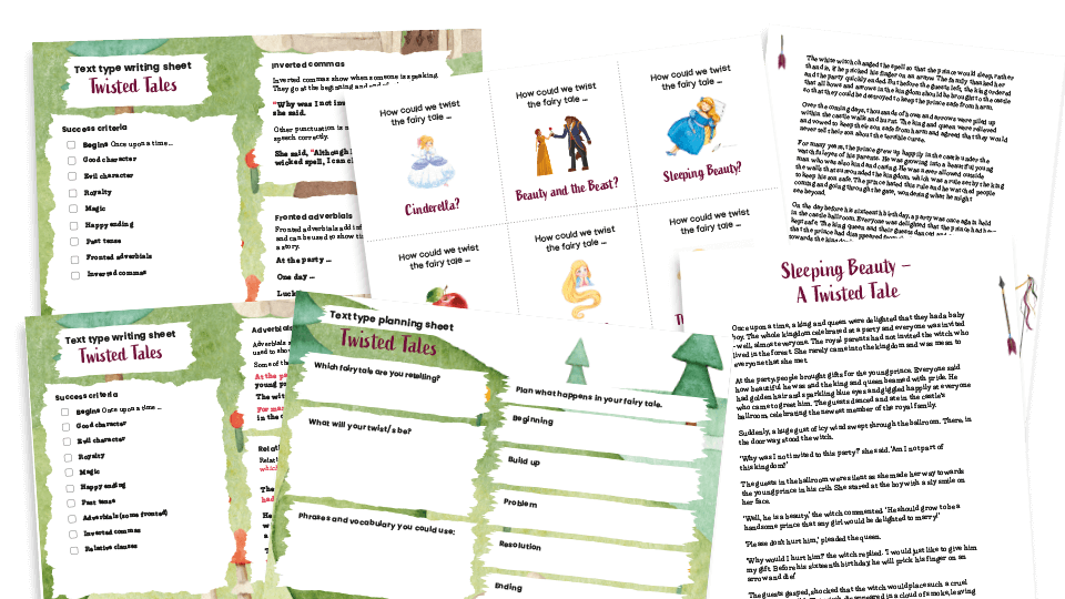 image of Twisted Tales - KS2 Text Types: Writing Planners and Model Text
