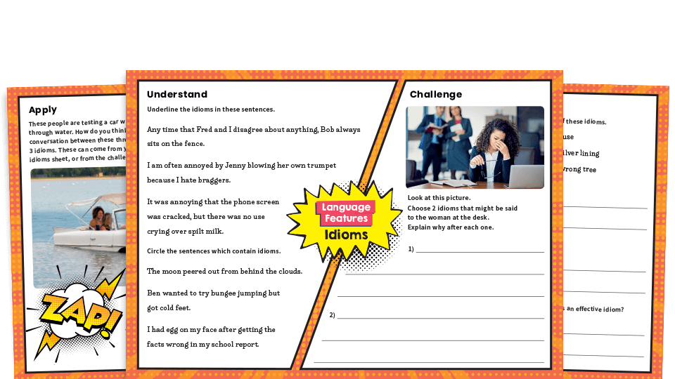 KS2 Idioms SPaG Worksheets