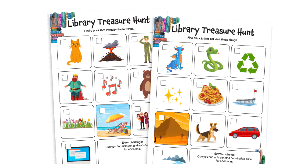 image of Library Treasure Hunt: KS1 Activities Pack