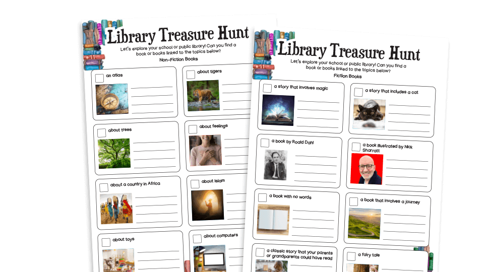 image of Library Treasure Hunt: KS2 Activities Pack