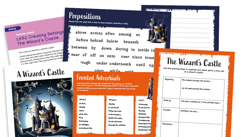 LKS2 Halloween Settings Description Resource Pack - The Wizard