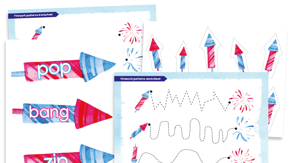 image of EYFS Fine Motor Skills Resource Pack: Fireworks