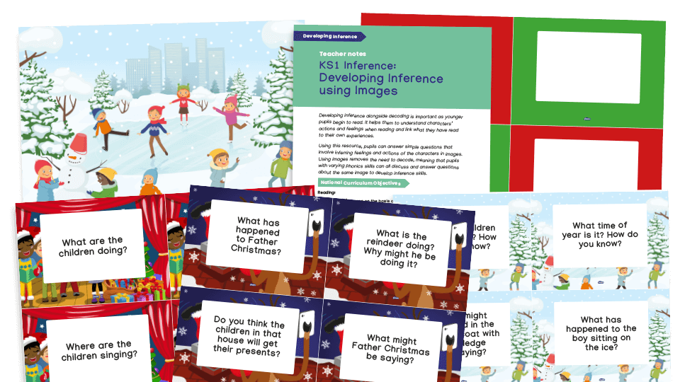 image of KS1 Christmas Reading Activity - Developing Inference With Pictures