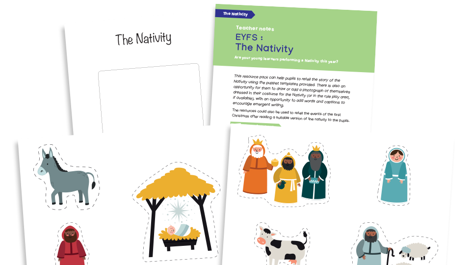 image of EYFS Nativity Storytelling Skills and Emergent Writing Pack