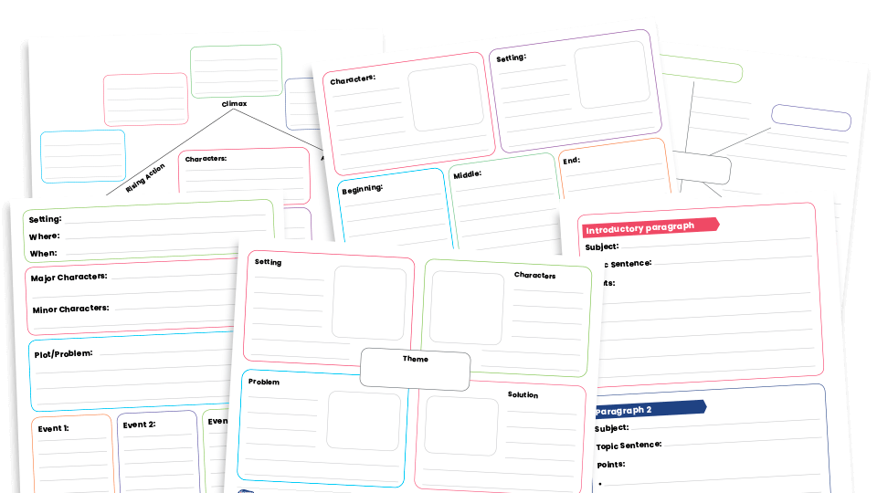 image of KS1 And KS2 Writing Templates for English Lessons