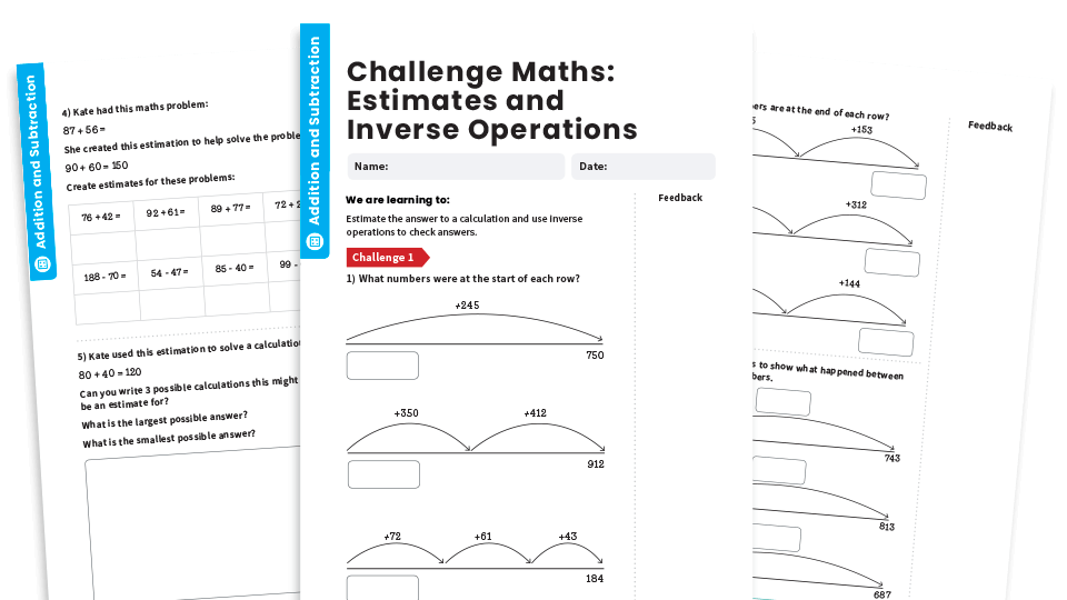 image of Inverse Operations: Year 2 – Addition And Subtraction – Maths Challenge