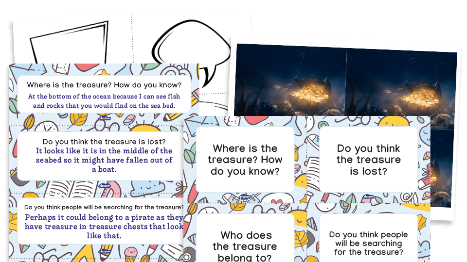 image of Year 5 Inference - Developing Comprehension Skills with Pictures - Lost Treasure