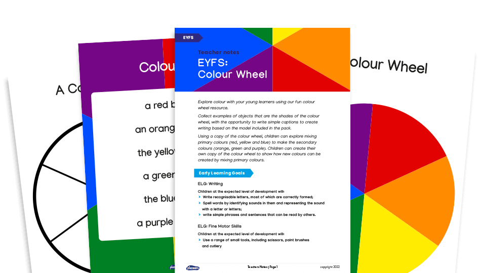 image of EYFS - The Colour Wheel: Activities and Worksheets