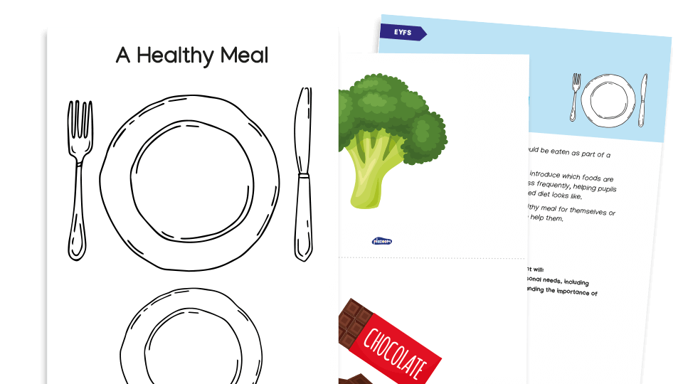 image of EYFS - Healthy Food Choices Activities and Worksheets