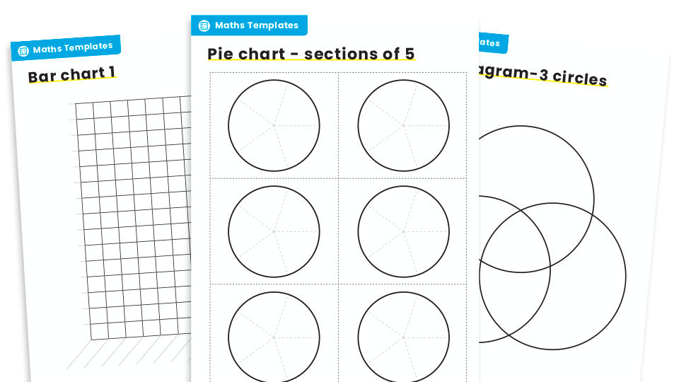 image of Primary Maths Templates: Pie Charts, Venn Diagrams and Bar Charts