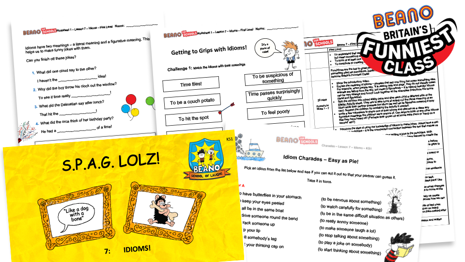 image of Idioms - KS1 lesson for the Scottish Curriculum