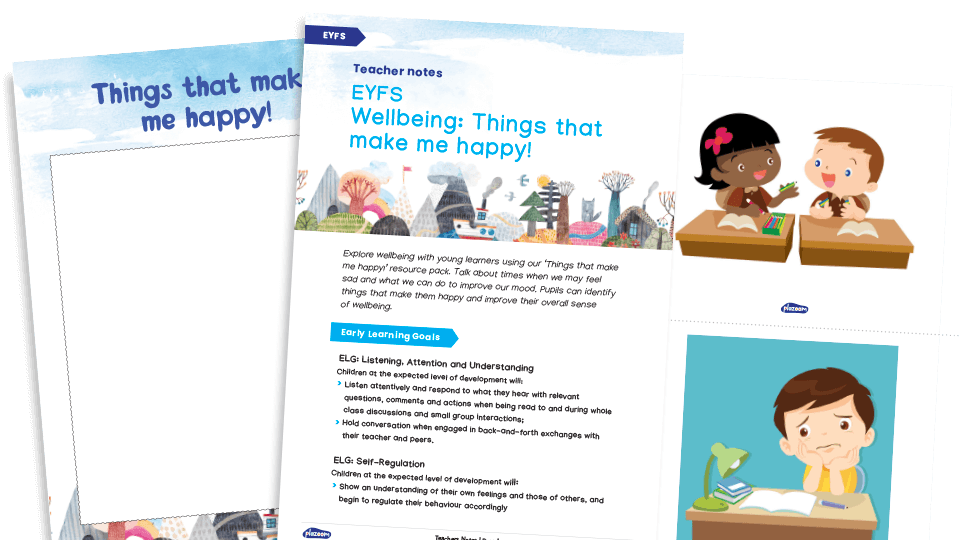 image of EYFS Wellbeing: Things That Make Me Happy! Activities and Worksheets